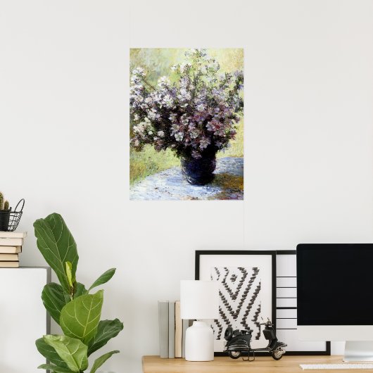 Vase der Blume Poster (Heimbüro)