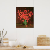 Vase der Blume Poster (Küche)