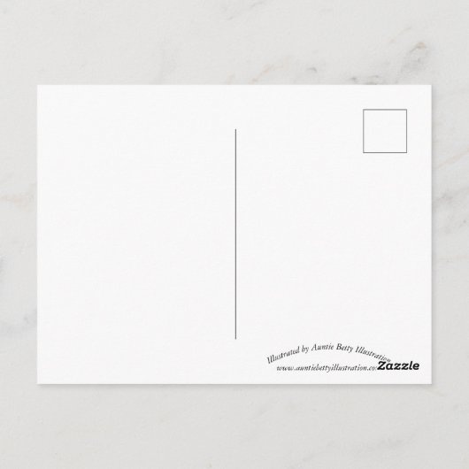 Vase der Blume Postkarte (Rückseite)