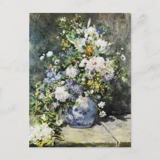 Vase der Blume Postkarte (Vorderseite)