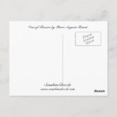 Vase der Blume Postkarte (Rückseite)