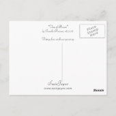 Vase der Blume Postkarte (Rückseite)