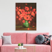 Vase der Blume Print Leinwanddruck (Insitu (Wohnzimmer))