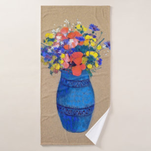 Vase der Blume, Redon Badehandtuch