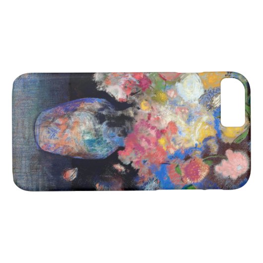 Vase der Blume, Redon Case-Mate iPhone Hülle (Rückseite (Horizontal))