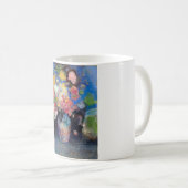 Vase der Blume, Redon Kaffeetasse (VorderseiteRechts)