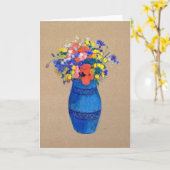 Vase der Blume, Redon Karte (Gelbe Blume)