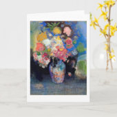 Vase der Blume, Redon Karte (Gelbe Blume)