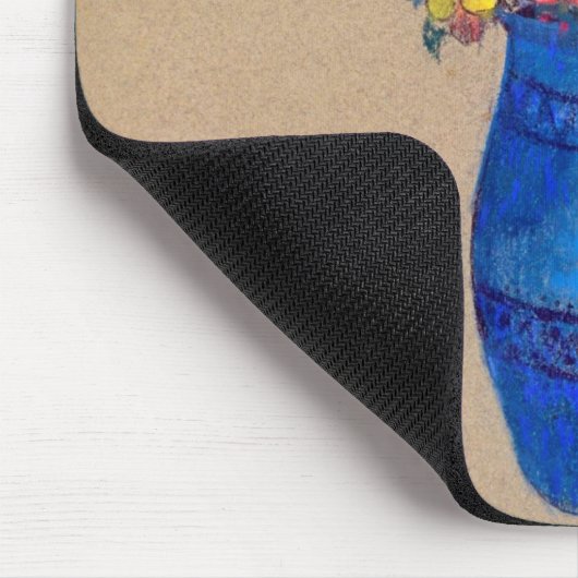 Vase der Blume, Redon Mousepad (Ecke)