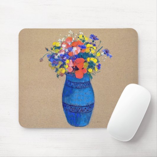 Vase der Blume, Redon Mousepad (Mit Mouse)