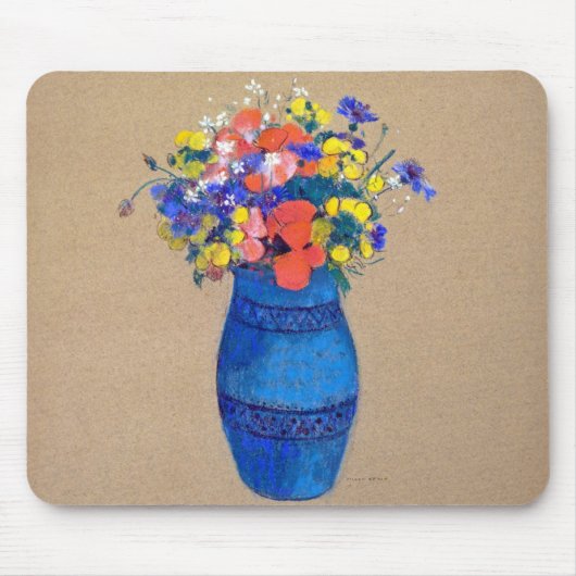 Vase der Blume, Redon Mousepad (Vorne)