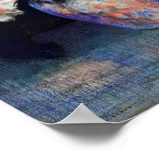 Vase der Blume, Redon Poster (Ecke)