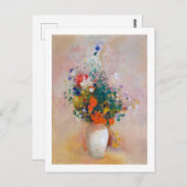 Vase der Blume, Redon Postkarte (Vorne/Hinten)