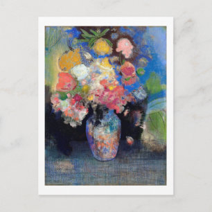 Vase der Blume, Redon Postkarte