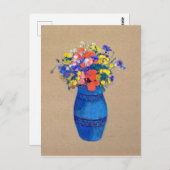 Vase der Blume, Redon Postkarte (Vorne/Hinten)