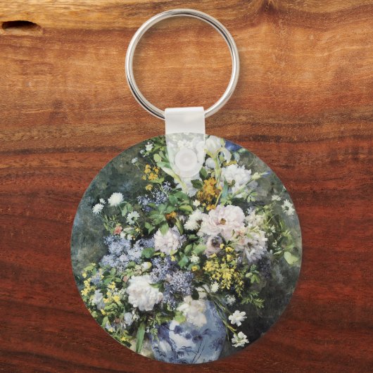 Vase der Blume Schlüsselanhänger (Vorderseite)