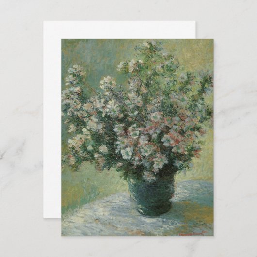 Vase der Blume von Claude Monet (Vorne/Hinten)