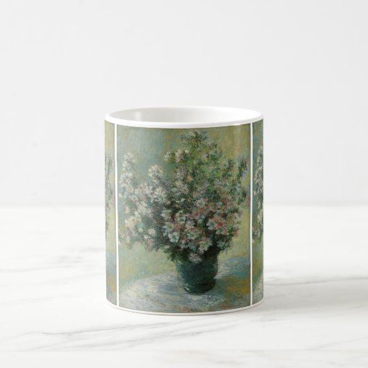 Vase der Blume von Claude Monet Kaffeetasse (Mittel)