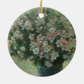 Vase der Blume von Claude Monet Keramik Ornament (Hinten)