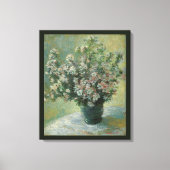 Vase der Blume von Claude Monet Leinwanddruck (Vorderseite)