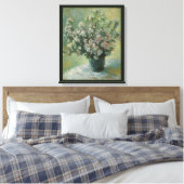 Vase der Blume von Claude Monet Leinwanddruck (Insitu (Schlafzimmer))