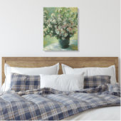 Vase der Blume von Claude Monet Leinwanddruck (Insitu (Schlafzimmer))