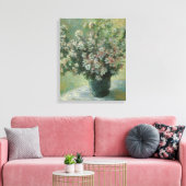 Vase der Blume von Claude Monet Leinwanddruck (Insitu (Wohnzimmer))