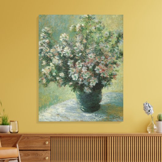 Vase der Blume von Claude Monet Leinwanddruck (Insitu (Wohnzimmer))