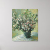 Vase der Blume von Claude Monet Leinwanddruck (Vorderseite)