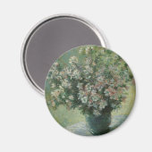 Vase der Blume von Claude Monet Magnet (Vorderseite/Rückseite)