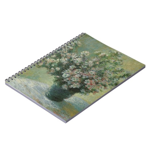 Vase der Blume von Claude Monet Notizblock (Linke Seite)