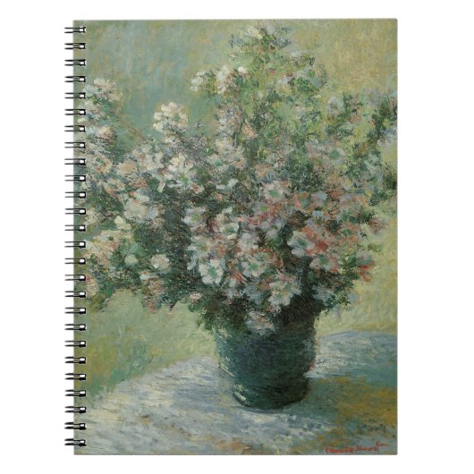 Vase der Blume von Claude Monet Notizblock (Vorderseite)
