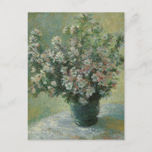 Vase der Blume von Claude Monet Postkarte