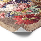 Vase der Blume von Jan van Huysum Poster (Ecke)