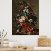 Vase der Blume von Jan van Huysum Poster (Küche)
