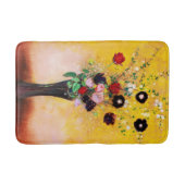 Vase der Blume von Odilon Redon Badematte (Vorderseite)