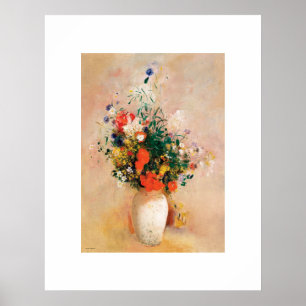 Vase der Blume von Odilon Redon Poster