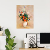 Vase der Blume von Odilon Redon Poster (Heimbüro)