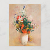 Vase der Blume von Odilon Redon Postkarte (Vorderseite)