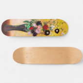 Vase der Blume von Odilon Redon Skateboard (Horizontal)