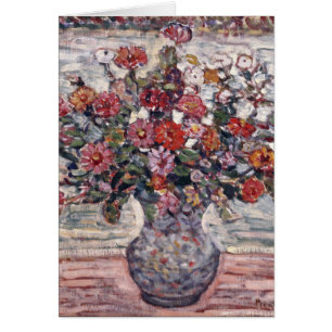 Vase der Blume, Zinnias von Maurice Prendergast