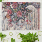 Vase der Blume, Zinnias von Maurice Prendergast Geschirrtuch (Gefaltet)