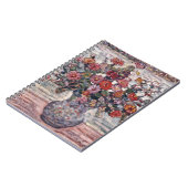 Vase der Blume, Zinnias von Maurice Prendergast Notizblock (Linke Seite)