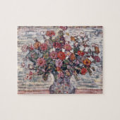 Vase der Blume, Zinnias von Maurice Prendergast Puzzle (Horizontal)