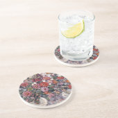 Vase der Blume, Zinnias von Maurice Prendergast Sandstein Untersetzer (Seite)