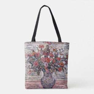 Vase der Blume, Zinnias von Maurice Prendergast Tasche