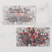 Vase der Blume, Zinnias von Maurice Prendergast Visitenkarte (Vorne/Hinten)