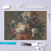 Vase der Blumen-klassischen Malerei Seidenpapier (Handwerk)