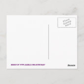 Vase der glücklichen Frühlingsblumen Postkarte (Rückseite)