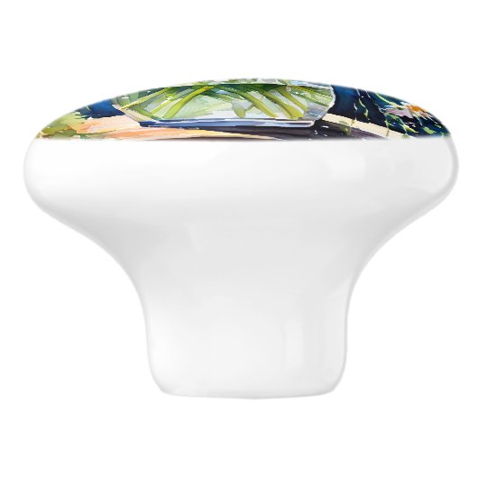 Vase der Hübschen Bläschen Keramikknauf (Seitenansicht)